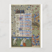 Medieval kalenderar: June Briefkaart (Voorkant)