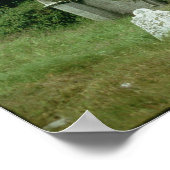 Medieval kerk en kerkhof poster (Hoek)