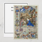 Medieval kerstfeest door de Bedford Master Feestdagenkaart (Voorkant / Achterkant)