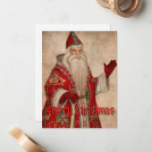 Medieval kerstkaart notitiekaartje (Voorkant / Achterkant in situ)