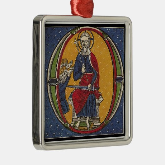 Medieval kerstversiering metalen ornament (Rechts)