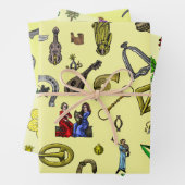 Medieval Kights, Engineering en Planten Inpakpapier Vel (In situ)