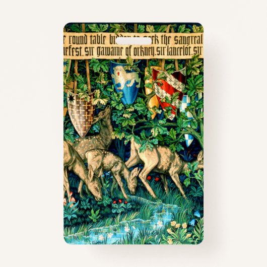 Medieval King Arthur William Morris Badge (Voorkant)