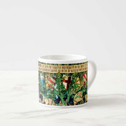 Medieval King Arthur William Morris Espresso Kop (Voorkant rechts)