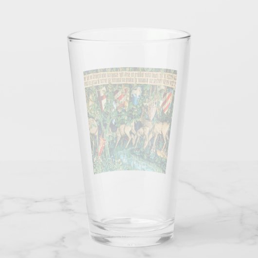 Medieval King Arthur William Morris Glas (Achterkant)