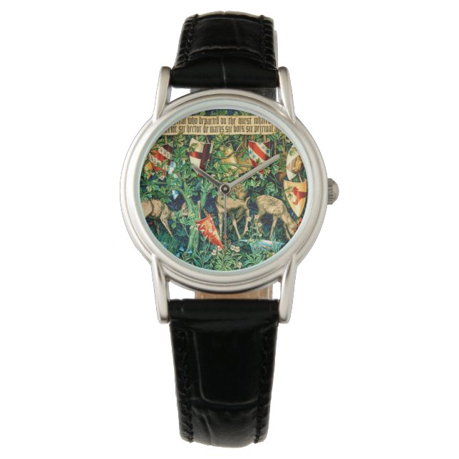 Medieval King Arthur William Morris Horloge (Voorkant)