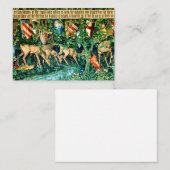 Medieval King Arthur William Morris Informatiekaartje (Voorkant / Achterkant)