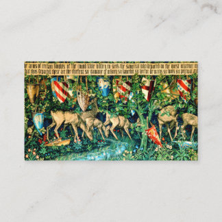 Medieval King Arthur William Morris Informatiekaartje