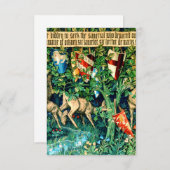 Medieval King Arthur William Morris Kaart (Voorkant / Achterkant)