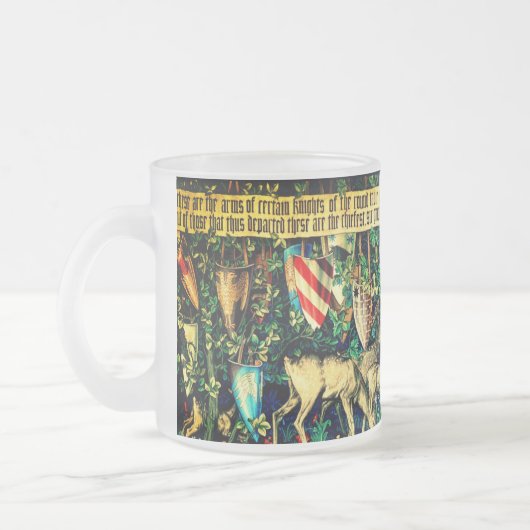 Medieval King Arthur William Morris Matglas Koffiemok (Links)