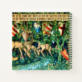 Medieval King Arthur William Morris Notitieboek (Achterkant)