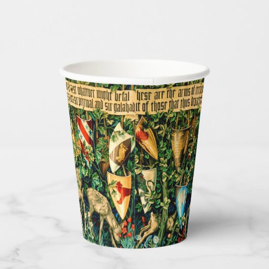 Medieval King Arthur William Morris Papieren Bekers (Rechts)