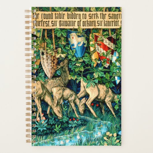 Medieval King Arthur William Morris Planner (Voorkant)