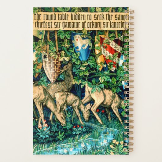 Medieval King Arthur William Morris Planner (Achterkant)
