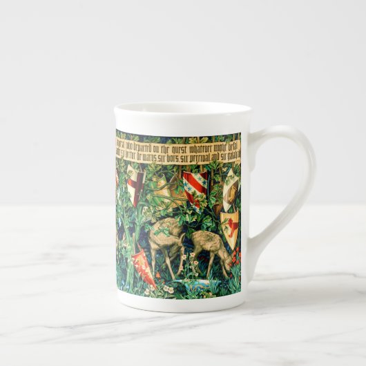 Medieval King Arthur William Morris Porselein Kop (Rechts)