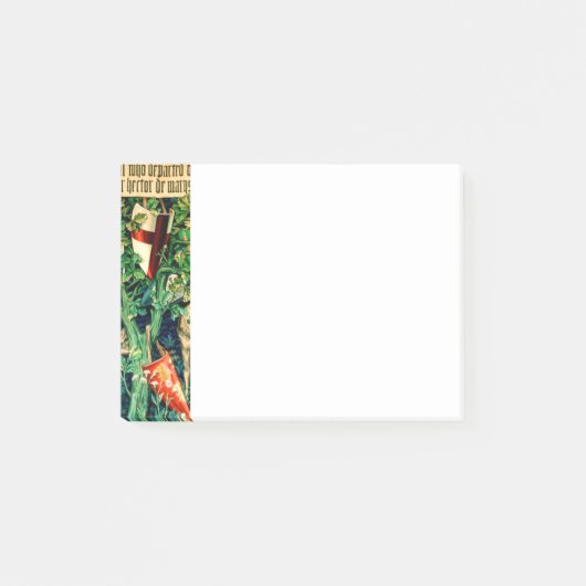 Medieval King Arthur William Morris Post-it® Notes (Voorkant)