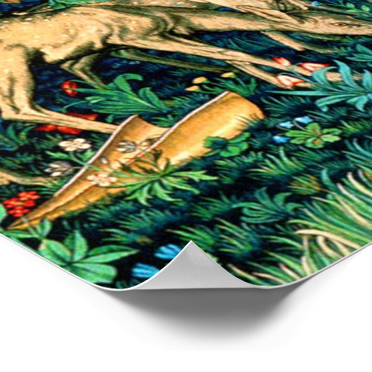 Medieval King Arthur William Morris Poster (Hoek)