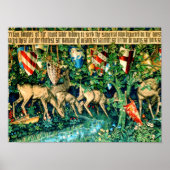 Medieval King Arthur William Morris Poster (Voorkant)