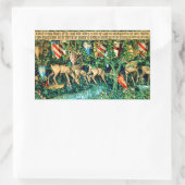 Medieval King Arthur William Morris Rechthoekige Sticker (Tas)