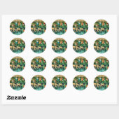 Medieval King Arthur William Morris Ronde Sticker (Vel)
