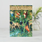 Medieval King Arthur William Morris Save The Date (Staand voorkant)