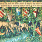 Medieval King Arthur William Morris Sticker (Voorkant)