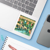 Medieval King Arthur William Morris Sticker (Laptop met iPhone)