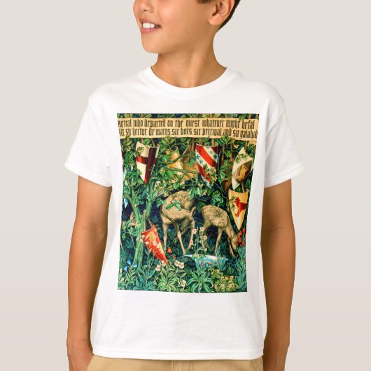 Medieval King Arthur William Morris T-shirt (Voorkant)
