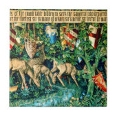 Medieval King Arthur William Morris Tegeltje (Voorkant)