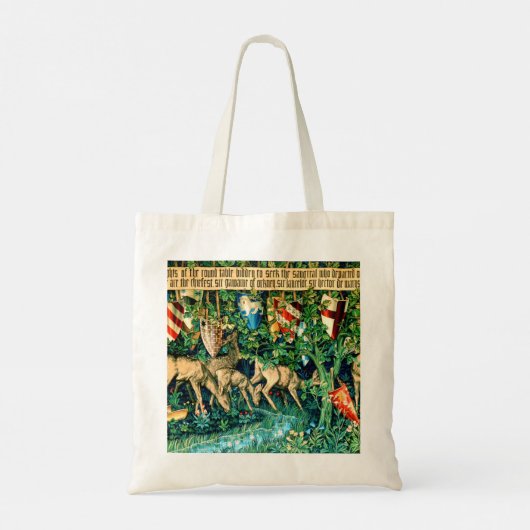 Medieval King Arthur William Morris Tote Bag (Achterkant)