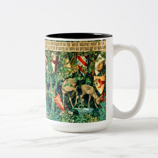 Medieval King Arthur William Morris Tweekleurige Koffiemok (Rechts)