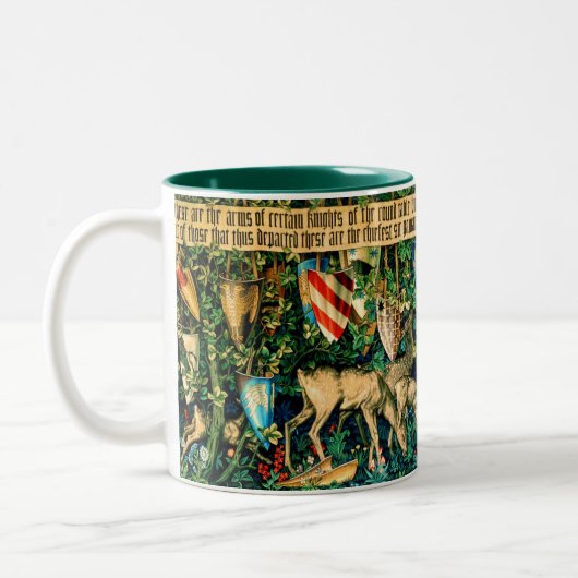 Medieval King Arthur William Morris Tweekleurige Koffiemok (Links)