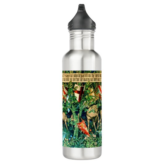 Medieval King Arthur William Morris Waterfles (Rechts)