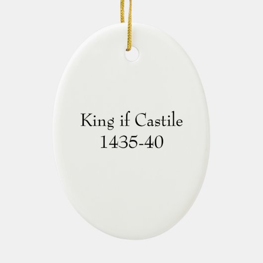 Medieval King bij Castilla Ornament (Achterkant)