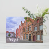 Medieval kleurrijke bakstenen in Brugge, België (Staand voorkant)