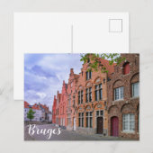 Medieval kleurrijke bakstenen in Brugge, België Briefkaart (Voorkant / Achterkant)