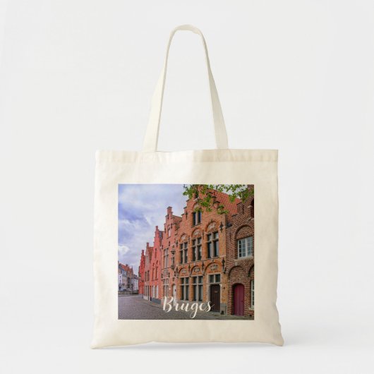 Medieval kleurrijke bakstenen in Brugge, België Tote Bag (Voorkant)