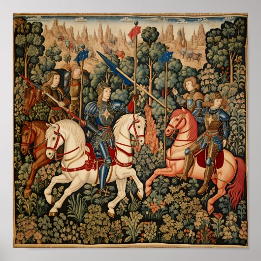Medieval Knachten Jousting Poster (Voorkant)