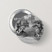 Medieval Knachten Jousting Ronde Button 5,7 Cm (Voorkant /achterkant)