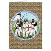 Medieval Knachten Templar Wenskaart (Voorkant)