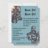 Medieval Knight Birthday Uitnodiging (Voorkant)