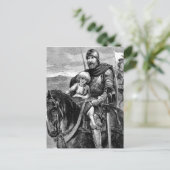 Medieval Knight Briefkaart (Staand voorkant)