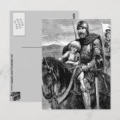 Medieval Knight Briefkaart (Voorkant / Achterkant)
