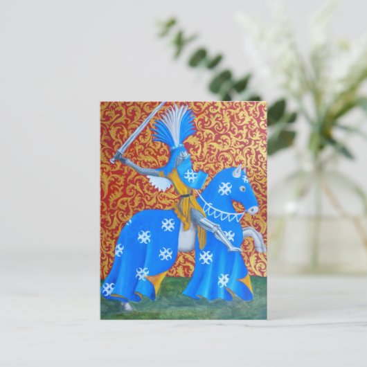 Medieval Knight Briefkaart (Staand voorkant)