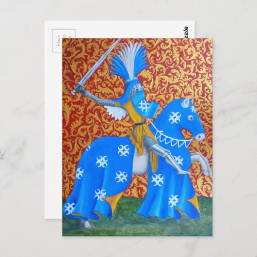 Medieval Knight Briefkaart (Voorkant / Achterkant)