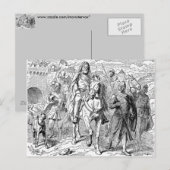 Medieval Knight Briefkaart (Voorkant / Achterkant)