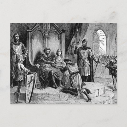 Medieval Knight Briefkaart (Voorkant)