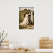 Medieval Knight, Castle & Princess Poster (Keuken)