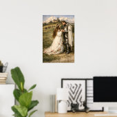 Medieval Knight, Castle & Princess Poster (Thuiskantoor)