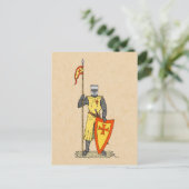 Medieval Knight Early 13th Century Briefkaart (Staand voorkant)